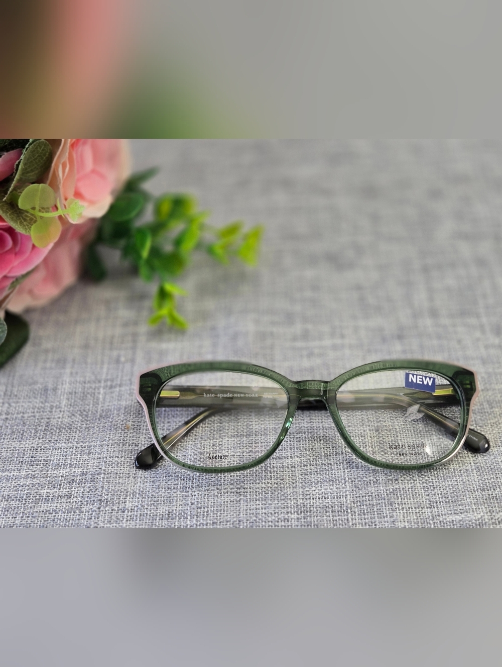 KATE SPADE‎ Women Eyeglasses Size Frames Zelda Green Gold 50mm-140mm-17mm